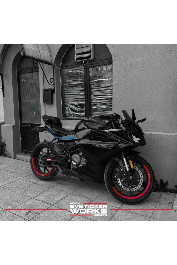 ملصق Cf Moto 250SR متوسط الهيكل على شكل برق ومطرقة ملصق ديكور بنمط