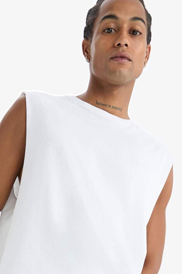 DeFactoFit Boxy Fit Bisiklet Yaka Sporcu Atlet A1821AX23SM - 7