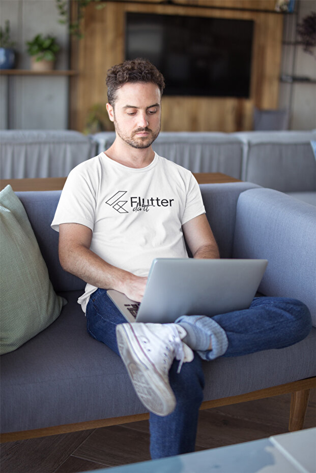 Special for Software Engineers, Flutter Dart Developer Printed, Unisex Design T-Shirt - 1