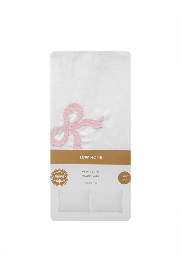 Sparkling Choices from Shining Store |   Bow Embroidered Pillow Case 2-Pack 50X70 cm - 4