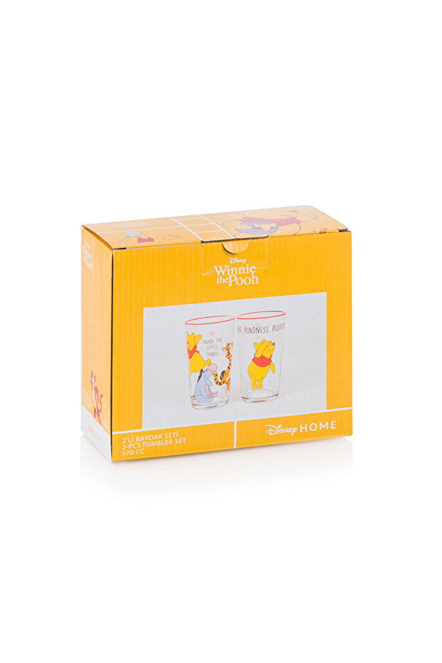 Stilinizi Bize Bırakın | Winnie The Pooh Baskılı Cam Bardak 2'li 570 ml - 6