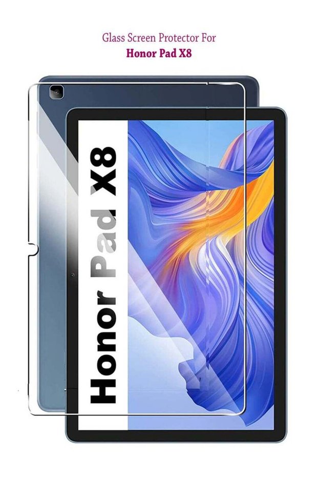 عبوة من قطعتين من واقي الشاشة الزجاجي المقوى لجهاز Honor Pad X8