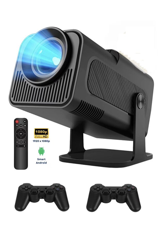 N2L Store® Portable Video Projector, Android 11, 4K, 12000 lumens, with 2 controllers included - 2