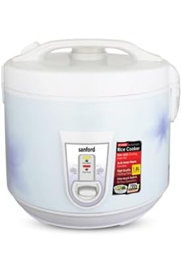 1.8L Automatic Rice Cooker with Keep Warm Function | 700W Power | Non-Stick Inner Pot | One-