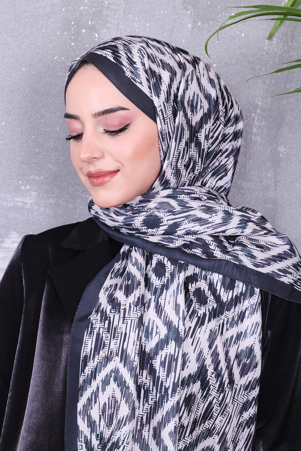 Soft Cotton Patterned Shawl - 3
