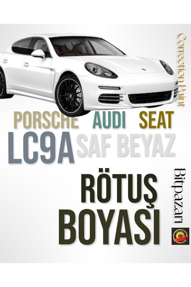 Porsche, Audi, Seat, Volkswagen Lc9A Compatible Pure White Retouching Paint 20ml.
