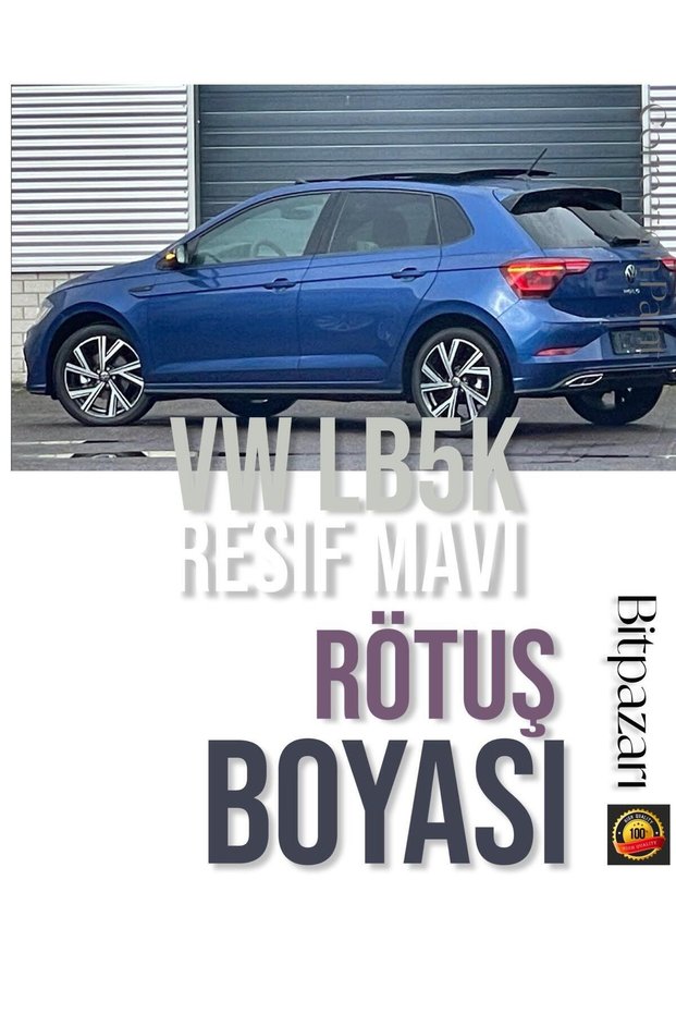 Vw Polo, Passat, Taigo, Tiguan - Reef Blue Lb5K - Reef Blue Professional Touch up Paint
