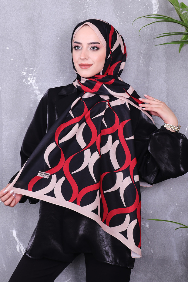 شال منقوش من القطن الناعم - 2