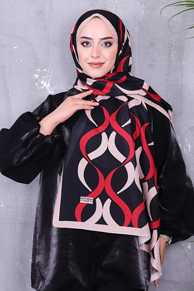 شال منقوش من القطن الناعم - 7