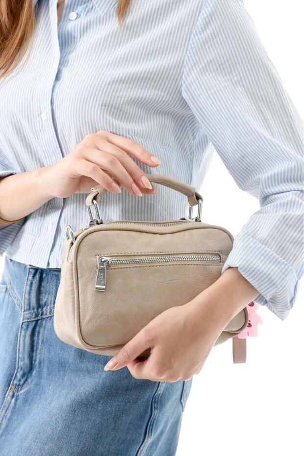 Vegan Leather Women Messenger Bag 21*15 cm Wash Faux Leather Shoulder Bag Crossbody Bag