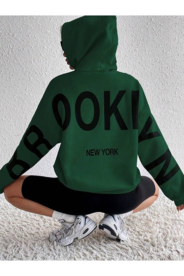 Unisex Brooklyn Printed Sweatshirt Hoodie