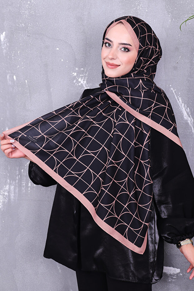 شال منقوش من القطن الناعم - 3