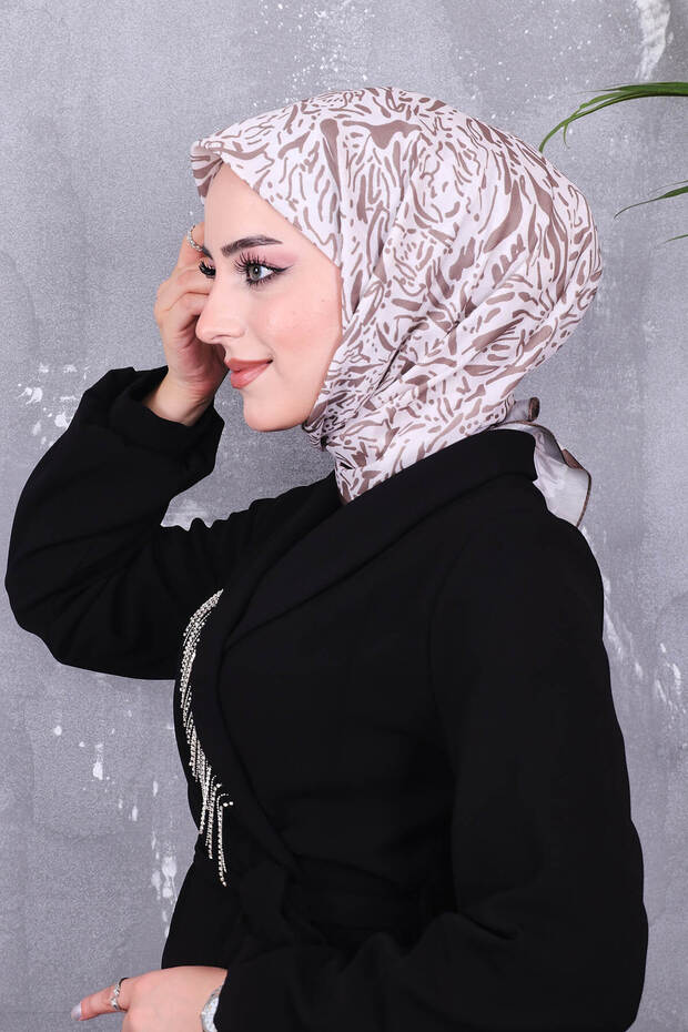 Soft Cotton Patterned Scarf - 3
