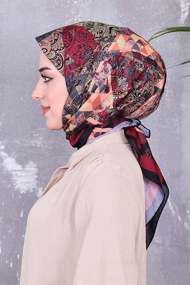 Soft Cotton Patterned Scarf - 2