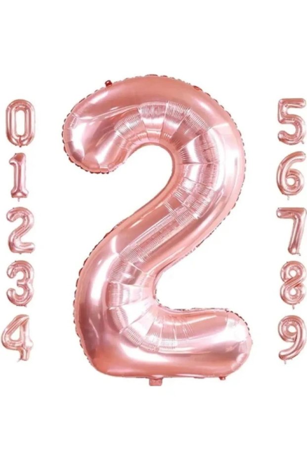 2 Years Rose Gold Foil Balloon 34 Inch (76-82 cm)