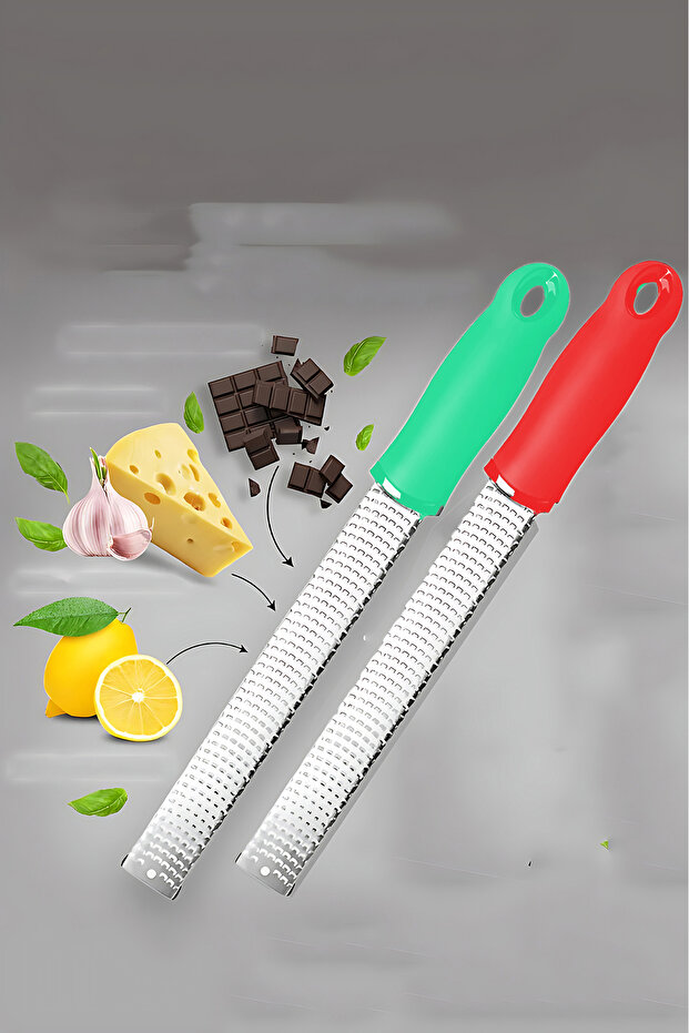 Limon Rendesi - Uzun Peynir Çikolata Sarımsak Rendesi 2 li set 721979 - 3