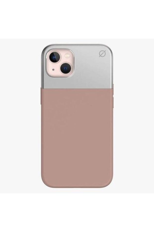 Compatible Case for Apple iPhone 13, MagSafe Function, Pink Silver - 1