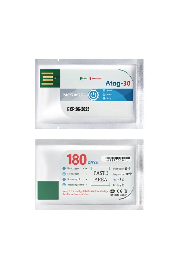 Temp016 Mini USB Temperature Data Logger Atag-30 Digital 60000 Point Capacity Temperature Sensor Hig