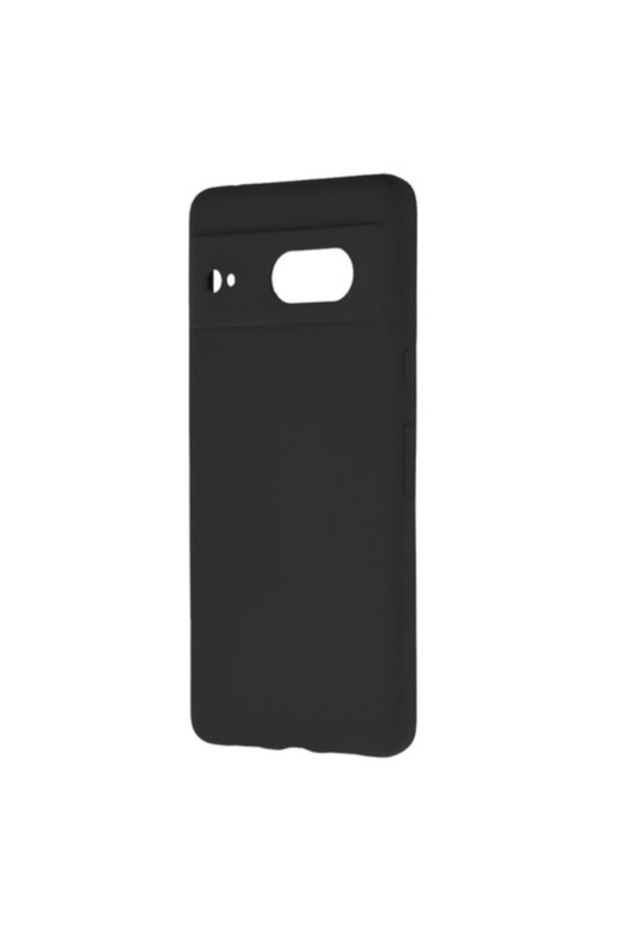 Protective Case Compatible with Google Pixel 7, Silicone Material, Black - 1