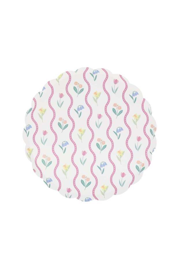 - Bloomsbury Çiçek Desenli Tabaklar - M - 8 Adet - 2