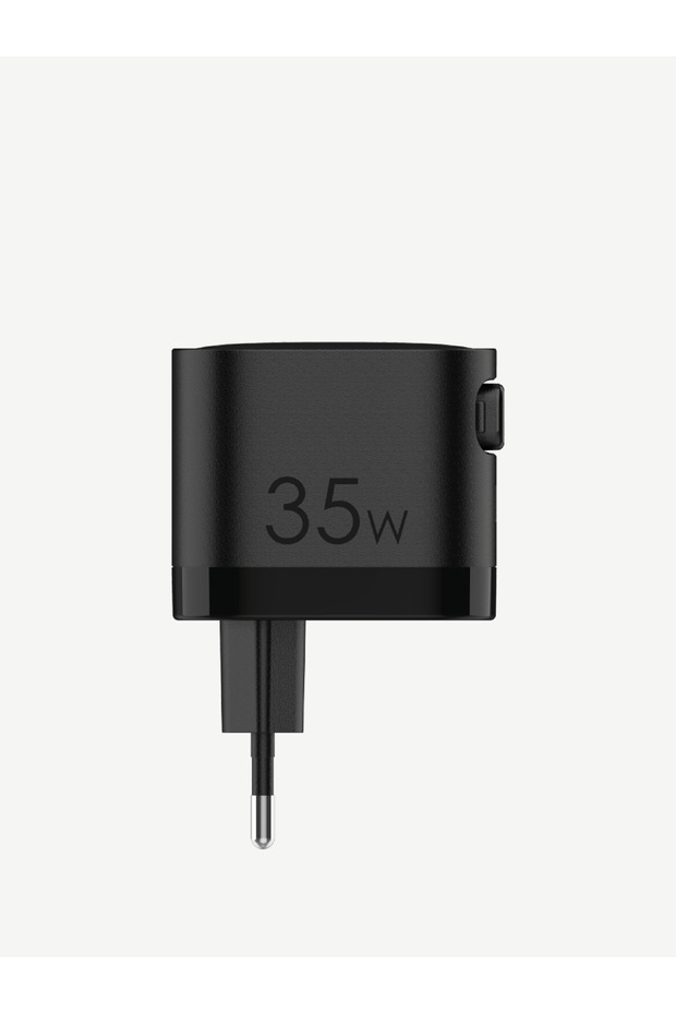 G855 Premium 35W 2 Girişli Type-C Kablolu GaN Şarj Adaptörü - 3