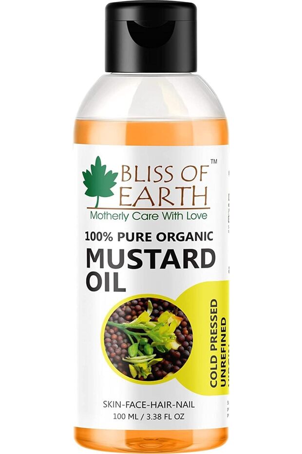Pure Mustard Oil for Hair, 100ml | Deep Hair Nourishment & Treatment Oil, Multi-Purpose Scalp Care Formula