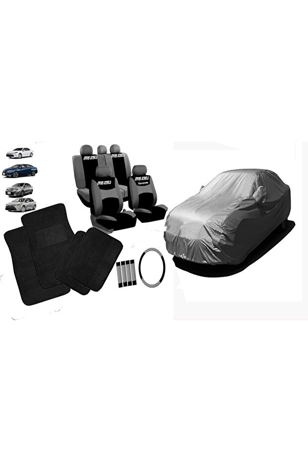 Car Seat Covers & Car Body Cover Full Set for Sedans – Breathable Interior Protection – Front &