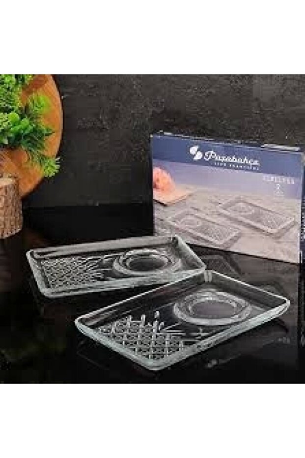 54851 طبق شاي لا يقهر 2 قطعة 18,2x12 سم