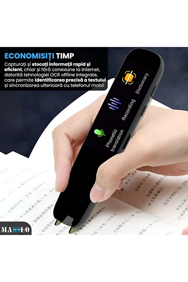 Intelligent Multifunctional Translator Pen, AI Technology, 112 Languages, Voice and Scan Translation - 3