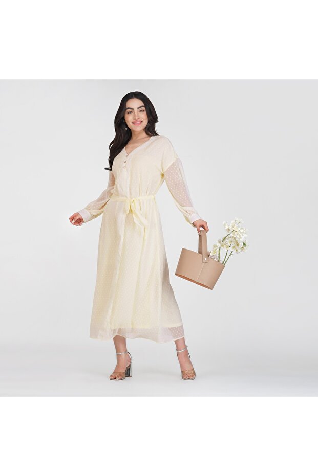Soft Polka Dot Maxi Dress, Available in 3 Colors