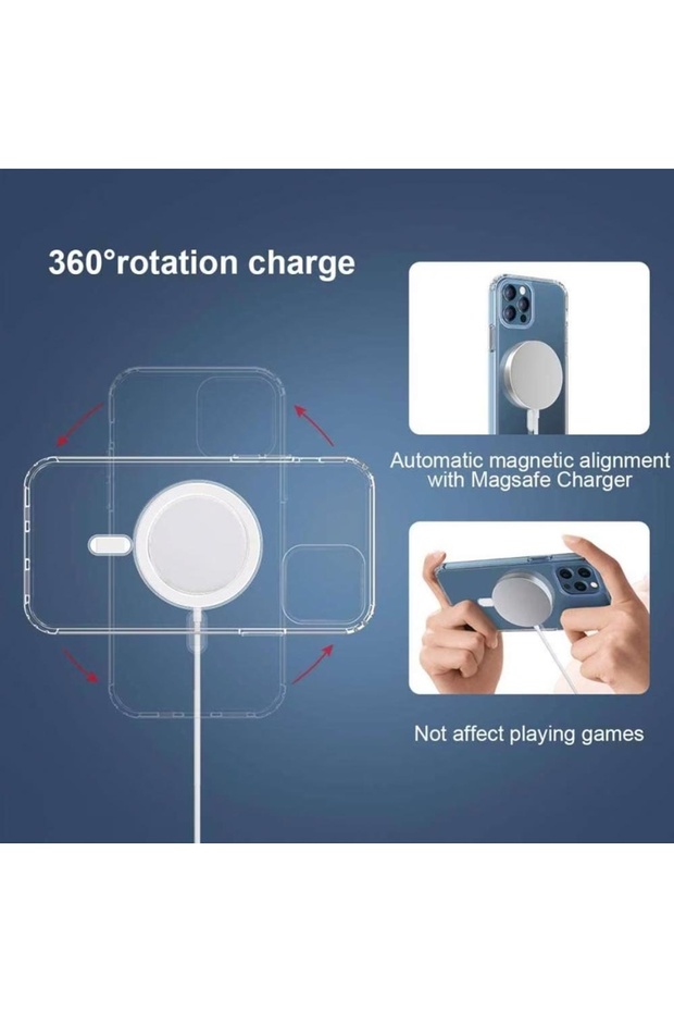 MagSafe Compatible Case For Apple iPhone 16 Pro Max, Transparent - 4