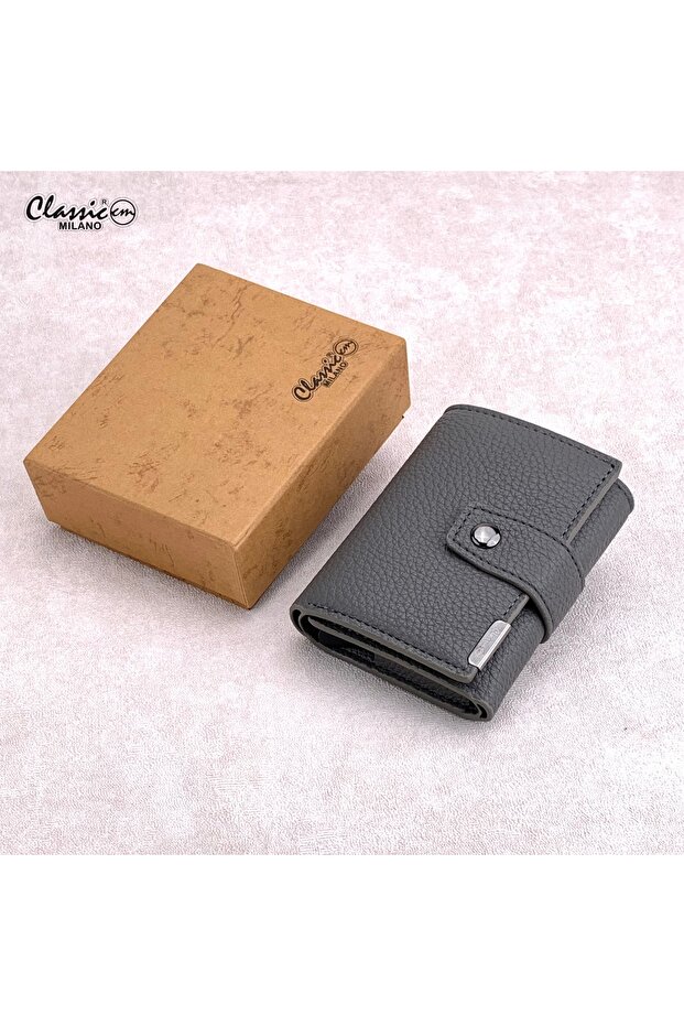 RFID Blocking Faux Leather Wallet for Men and Women