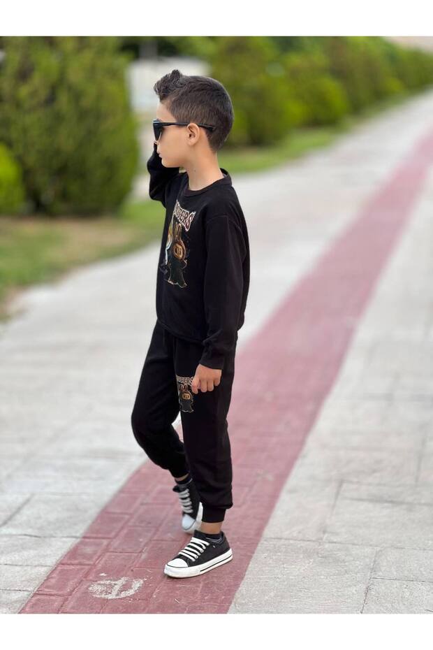 Boy's 3 Threads Unsharped Bottom Top Set - 3