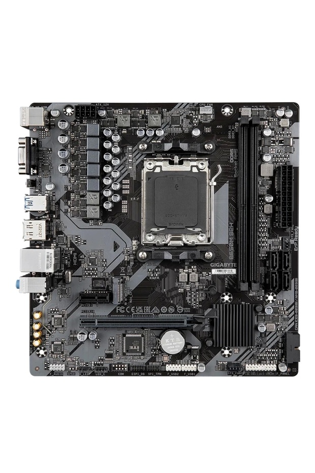 B650M S2H 6400MHz(OC) DDR5 Soket AM5 M.2 HDMI DP D-Sub mATX Anakart - 2