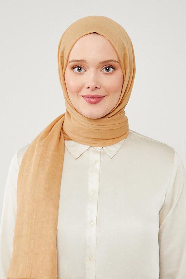 Camel Düz Hawai Şal - 2