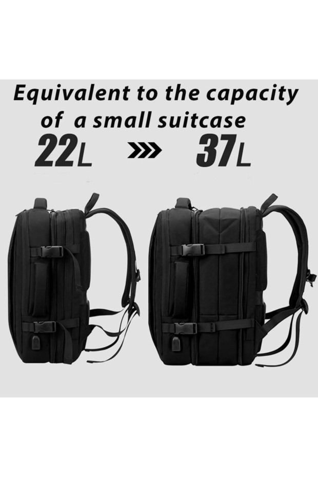 Backpack, Dollcini, Black - 7