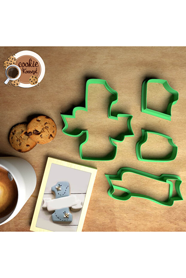 Baby Shower Mold Set 1 One – Cookie, Dough and Clay Compatible