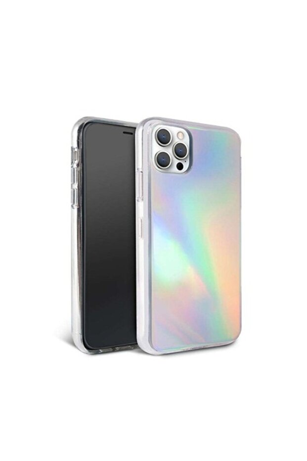 Protective case compatible with Apple iPhone 12 Pro Max - Laser Gradient Case Cameleon