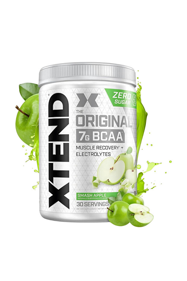 Original BCAA Powder With Electrolytes for Muscle Repair, Smash Apple Flavor - 30 Servings