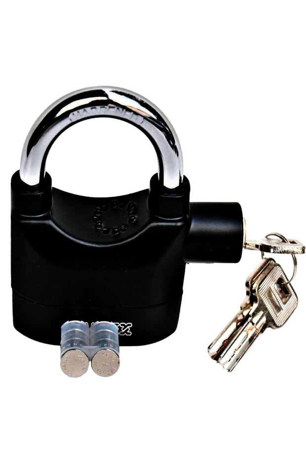 Solid padlock with alarm 65 mm - 1