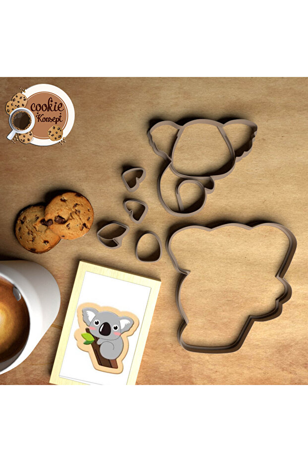 Baby Shower Mold Set Koala # 2 – Cookie, Dough and Clay Compatible