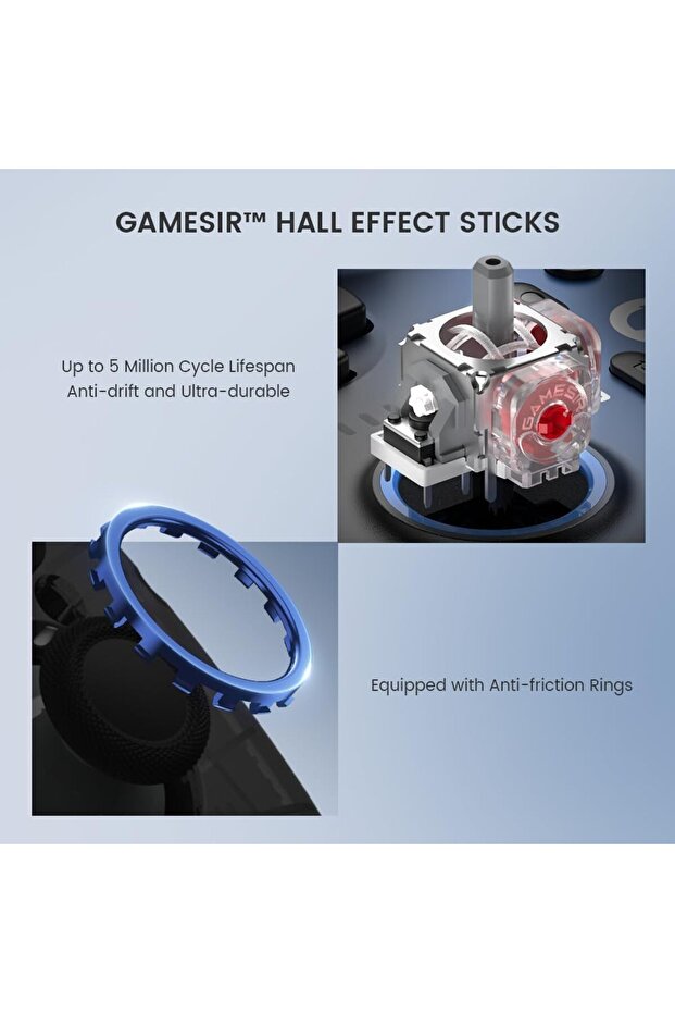 GameSir Super Nova Wireless Gaming Controller for PCSwitchiOSAndroid, Hall Effect Stick Trigger,... - 3