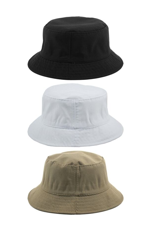 Unisex Bucket Fisherman Hat Set of 3
