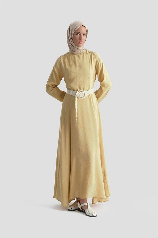 Beli Pensli Elbise 25KD9007 Camel - 2