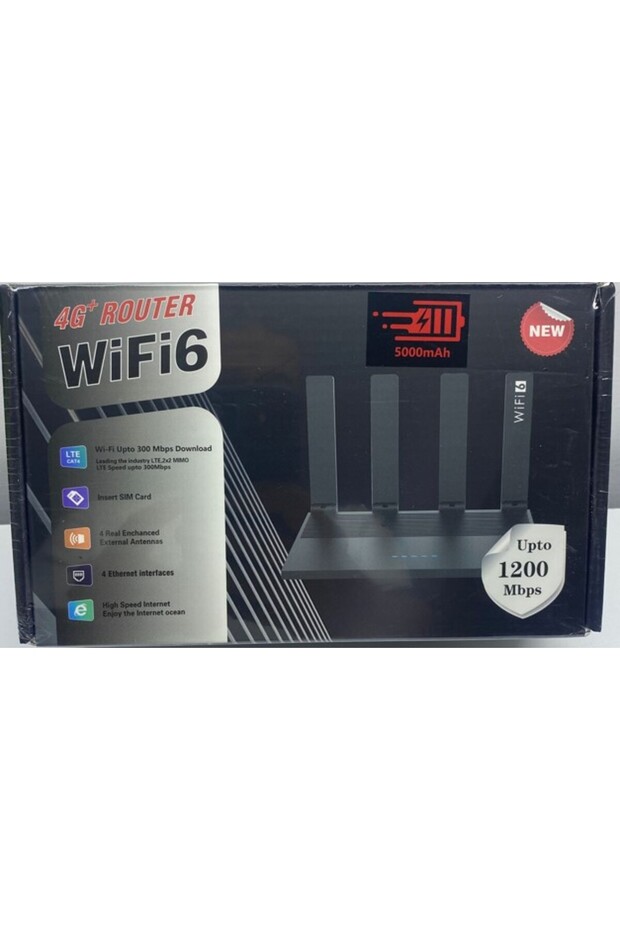 Dataforce CPE WR800-E 5g Sim Kartlı 5.000MAH ŞARJLI 1200Mbps 4 PORT Modem(Tüm Operatör Uyumlu) - 2