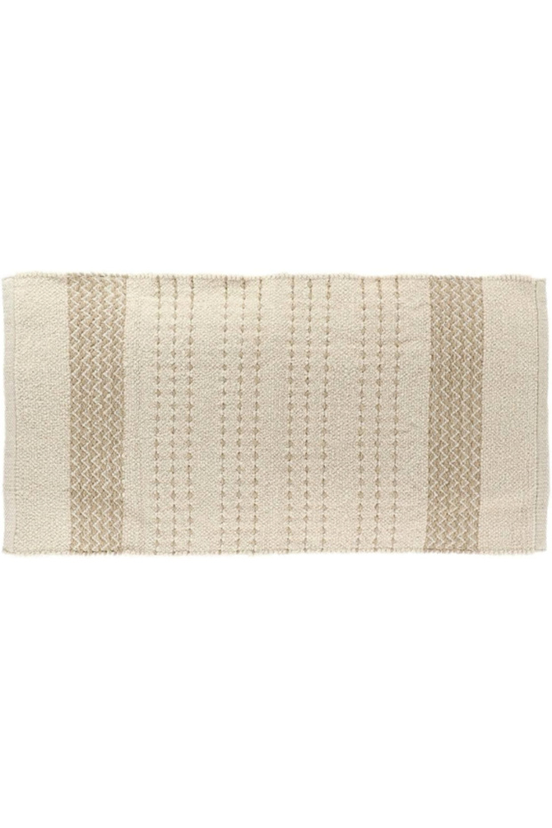 سجادة قطنية مستطيلة 45 × 90 سم - 1