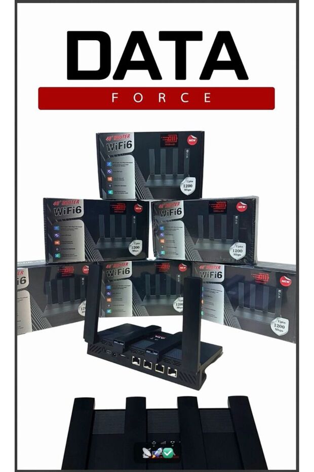 Dataforce CPE WR800-E 5g Sim Kartlı 5.000MAH ŞARJLI 1200Mbps 4 PORT Modem(Tüm Operatör Uyumlu) - 1