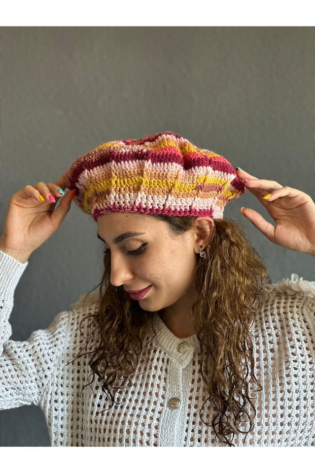 Hand Knitted French Painter Women's Beanie