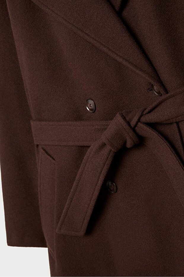 معطف ترنش ناعم الملمس - 8