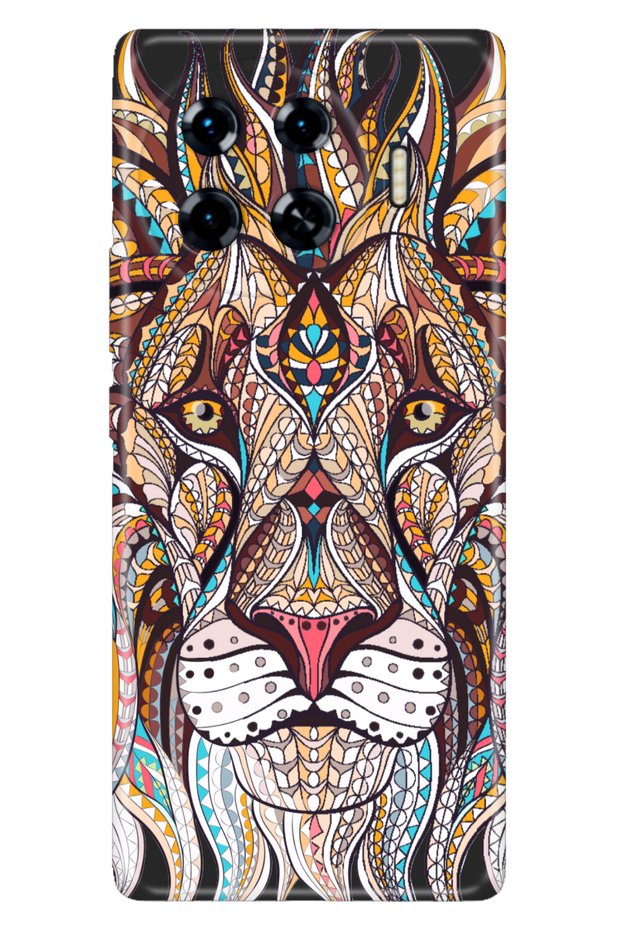 Spark 20 Pro Plus 6.78Inc Case Colorful Silicone Printed Tpu Lion Mandala